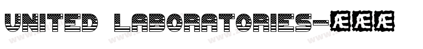 UNITED LABORATORIES字体转换